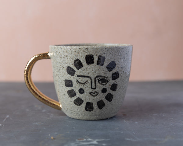 SUN FACE MUG - SANDY CLAY - S/M/L