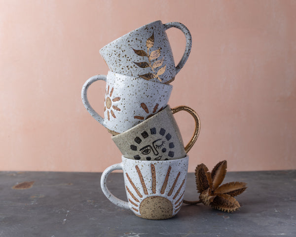 FERN MUG - SPECKLED CLAY - S/M/L