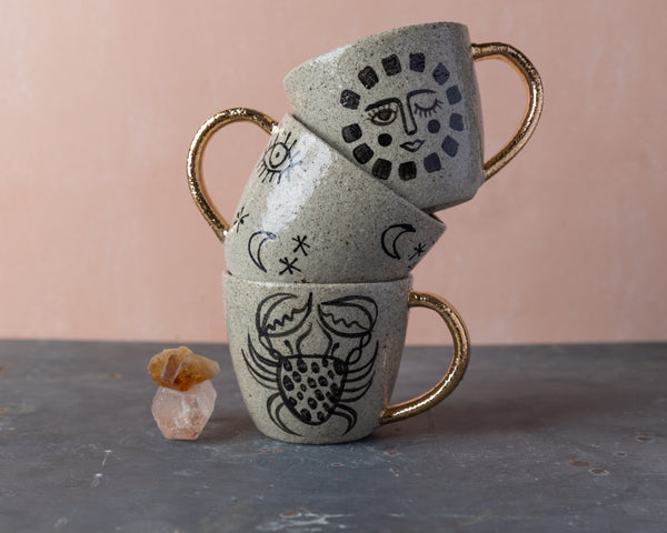 SUN FACE MUG - SANDY CLAY - S/M/L