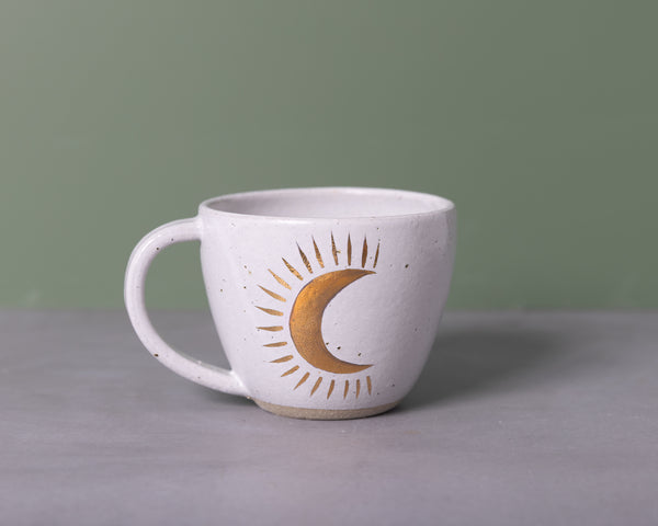 MOON SHINE MUG - GOLD - SANDY CLAY - S/M/L
