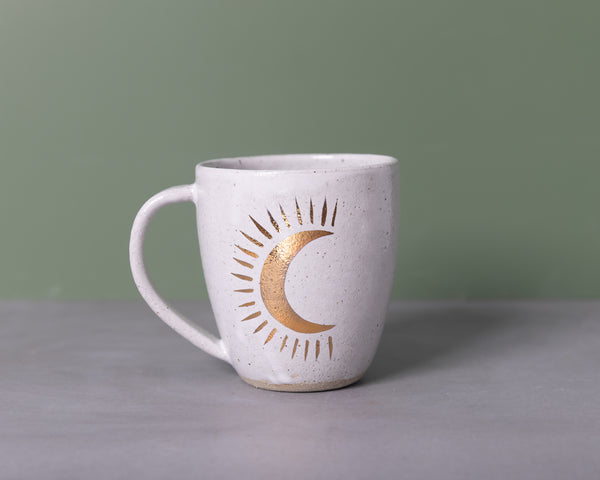 MOON SHINE MUG - GOLD - SANDY CLAY - S/M/L