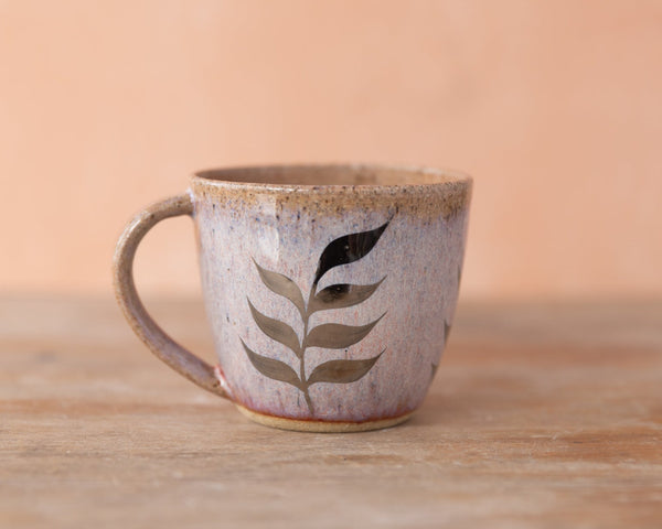 FERN MUG - LILAC GLAZE - SANDY CLAY - S/M/L