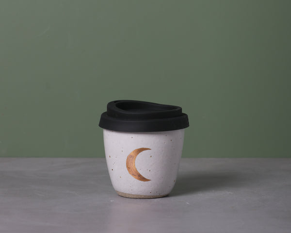 CRESCENT MOON EARTH CUP - GOLD - SANDY CLAY -  S/M/L
