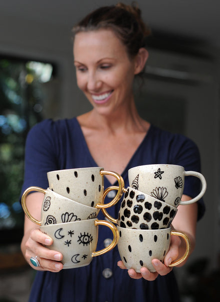 CHEETAH MUG - SANDY CLAY - S/M/L