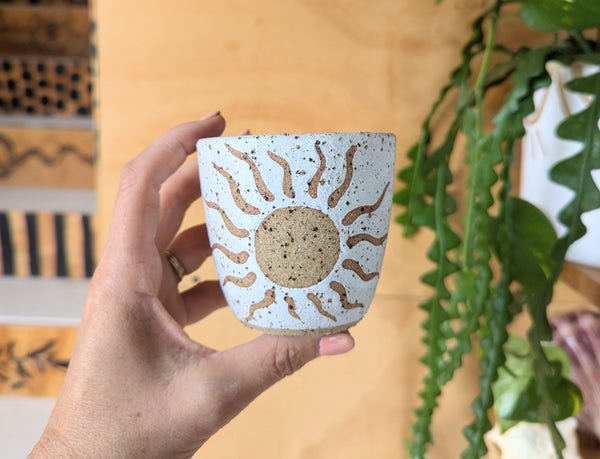 SOL CUP - HANDLESS - SPECKLED CLAY - SMALL