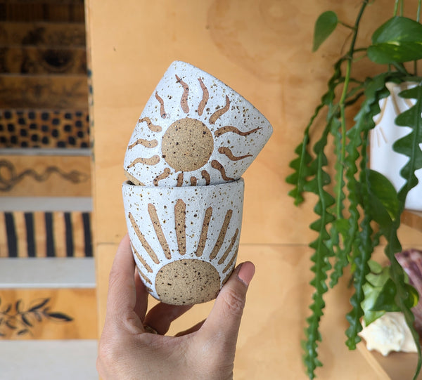 SUNRISE CUP - HANDLESS - SPECKLED CLAY - SMALL