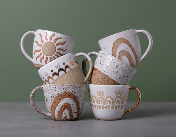 RAINBOW MUG - SPECKLED CLAY - S/M/L