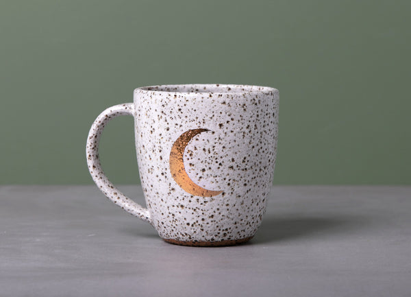 CRESCENT MOON MUG - SPECKLED CLAY - S/M/L