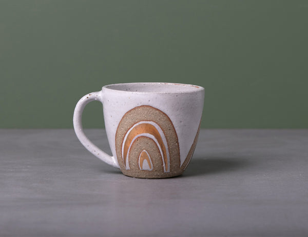 GOLD RAINBOW MUG - SANDY CLAY - S/M/L