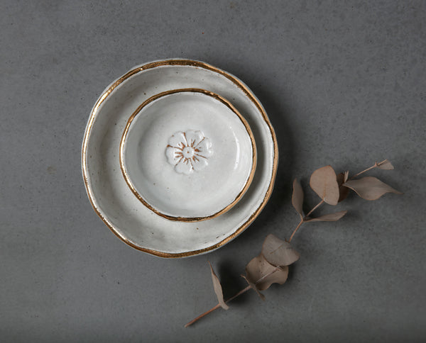 FLOWER BOWL - SANDY CLAY