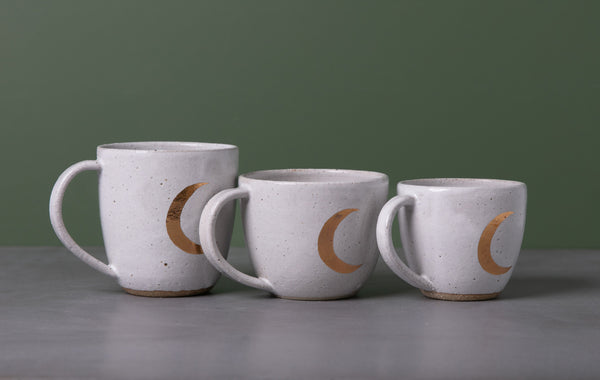 CRESCENT MOON MUG - SANDY CLAY - S/M/L