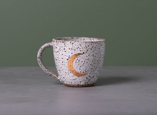 CRESCENT MOON MUG - SPECKLED CLAY - S/M/L