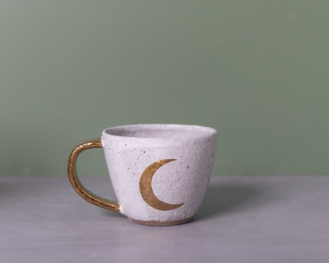 CRESCENT MOON MUG - COPPER - CHOCOLATE CLAY - S/M/L