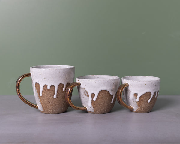 DRIBBLE MUG - COPPER - CHOCOLATE CLAY - S/M/L