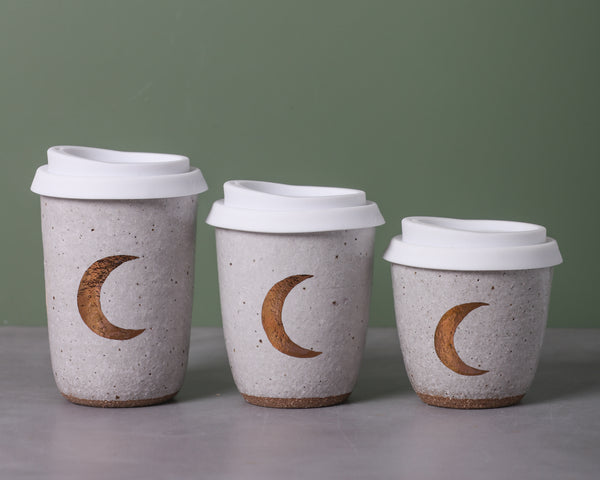 CRESCENT MOON EARTH CUP - COPPER - CHOCOLATE CLAY - S/M/L