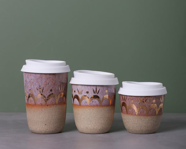 RAINBOW SUNSET EARTH CUP - SANDY CLAY - S/M/L