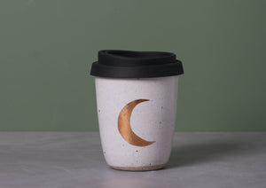 CRESCENT MOON EARTH CUP - GOLD - SANDY CLAY -  S/M/L