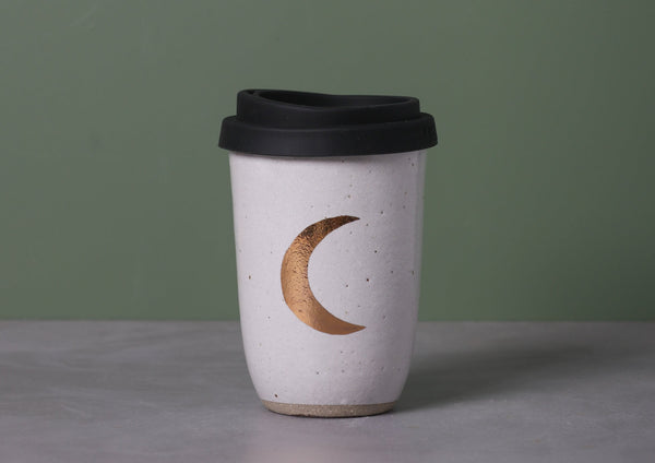 CRESCENT MOON EARTH CUP - GOLD - SANDY CLAY -  S/M/L