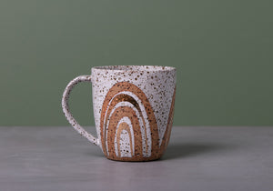 GOLD RAINBOW MUG  - SPECKLED CLAY - SMALL/MEDIUM/LARGE