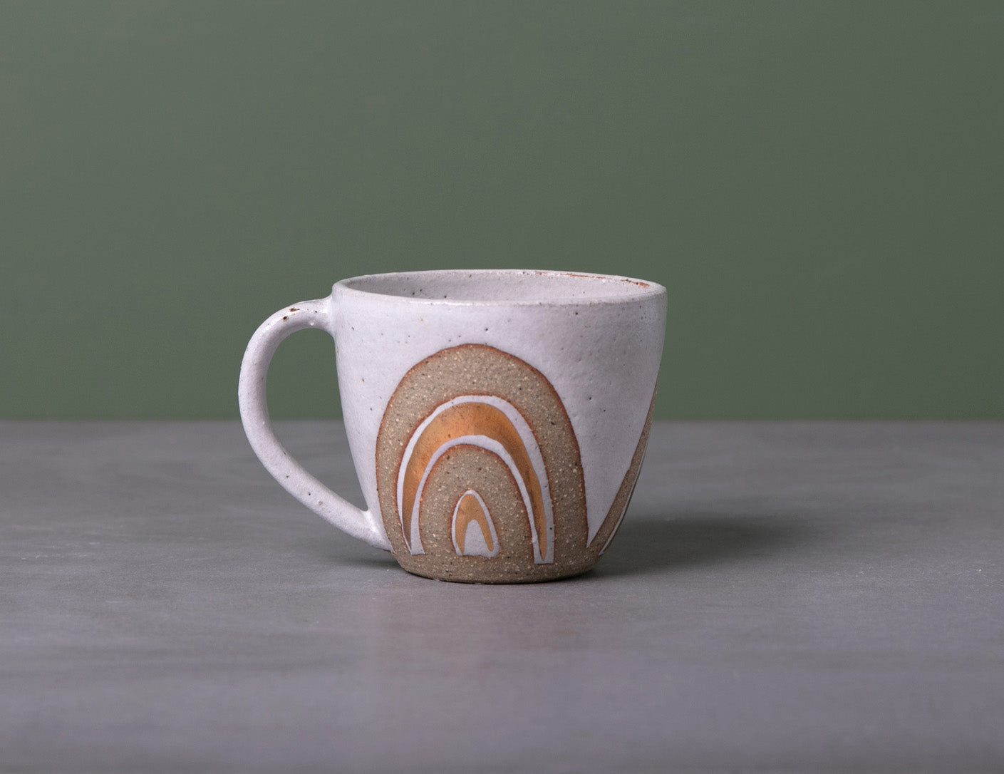 GOLD RAINBOW MUG - SANDY CLAY - S/M/L