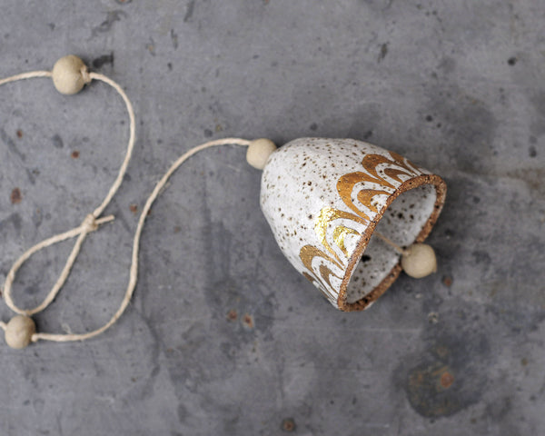 GOLD RAINBOW BELL - SPECKLED CLAY